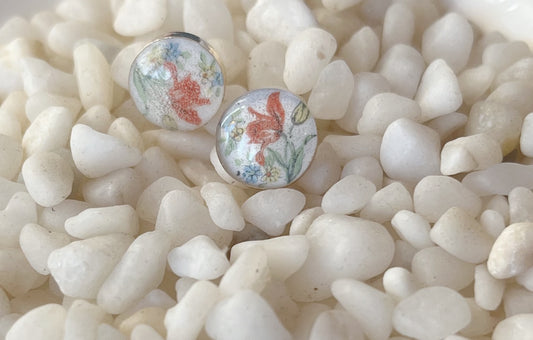 Vintage Floral Studs
