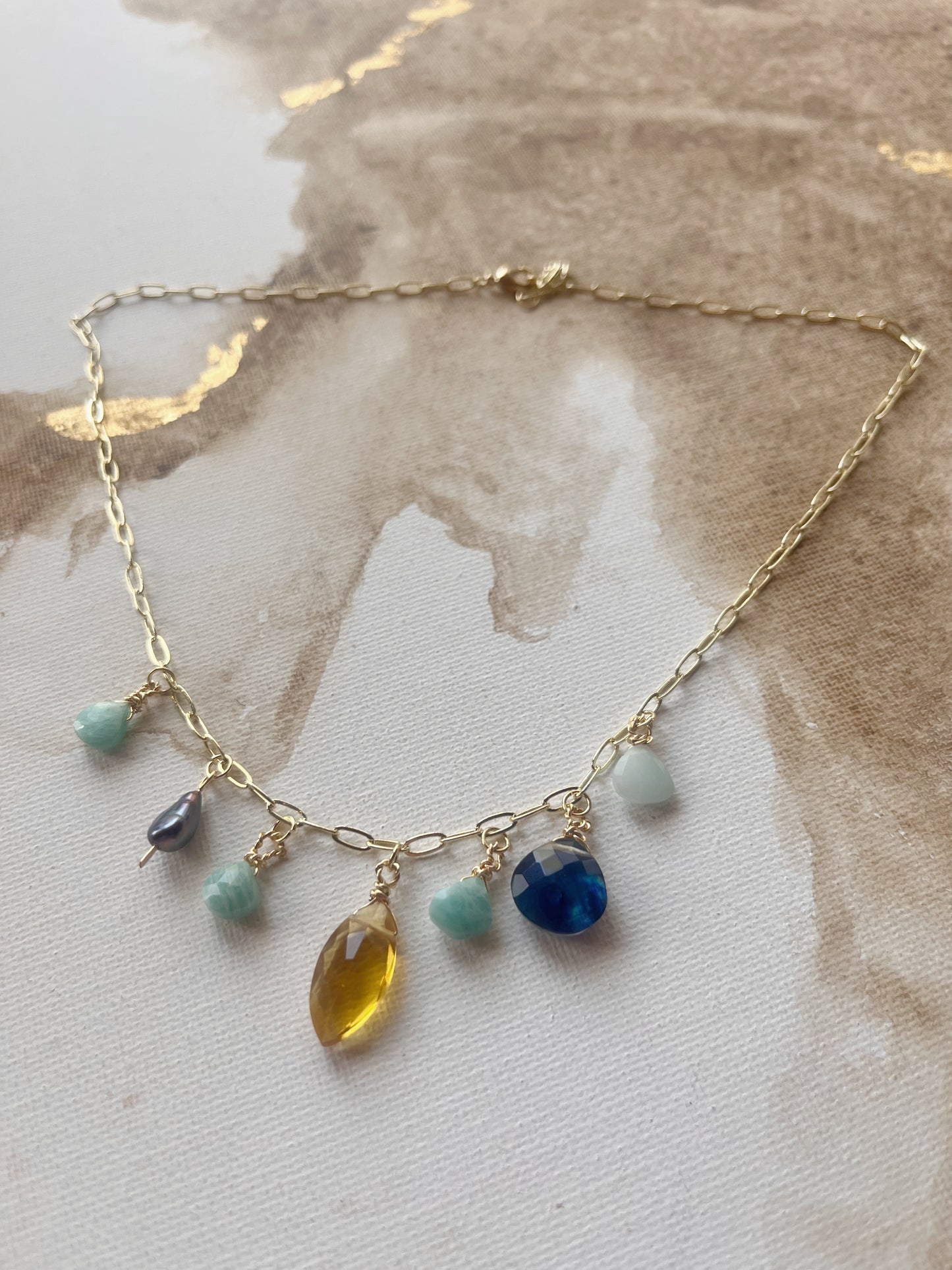Brilliant Bauble Charm Necklace