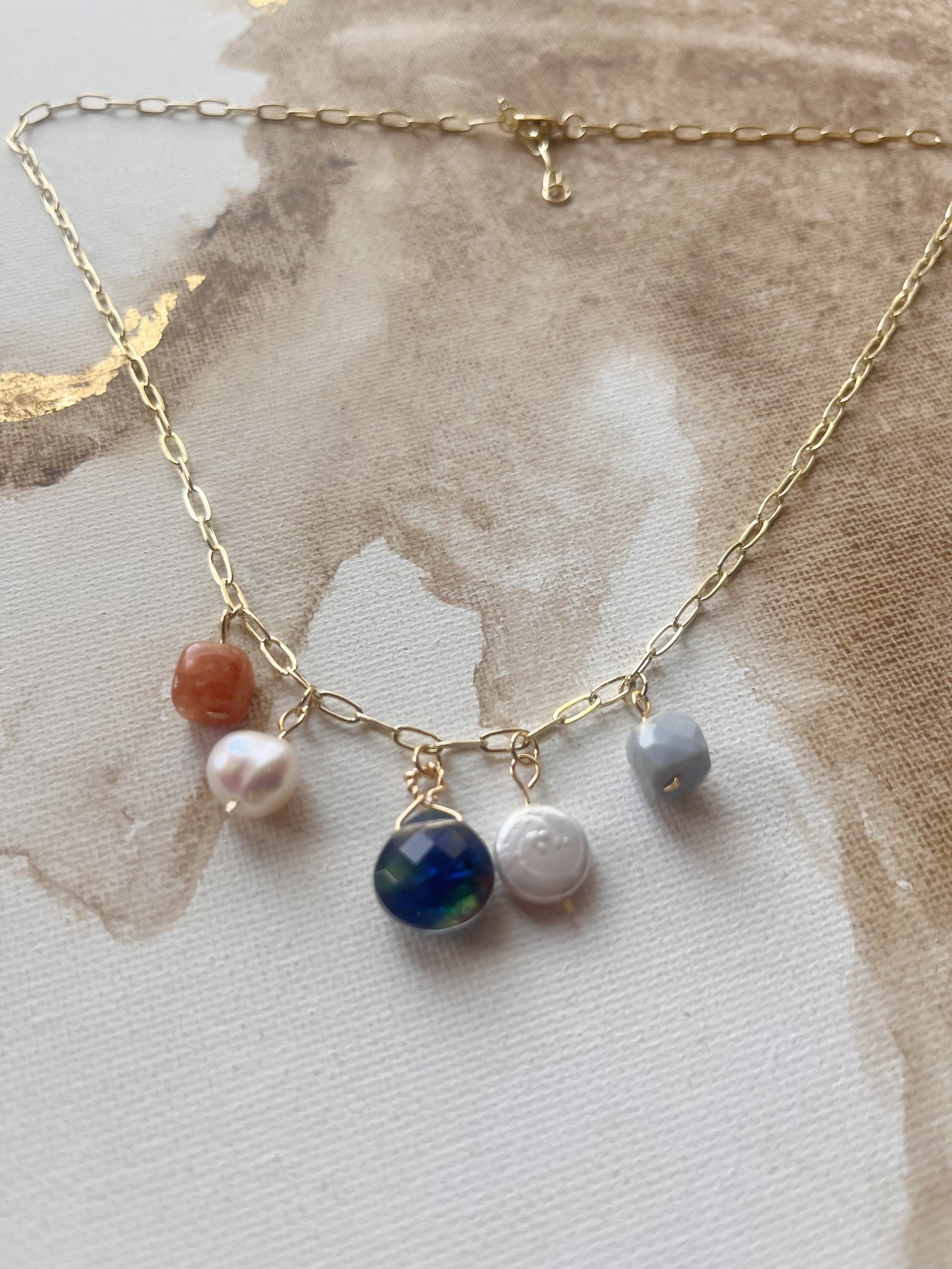 Brilliant Bauble Charm Necklace