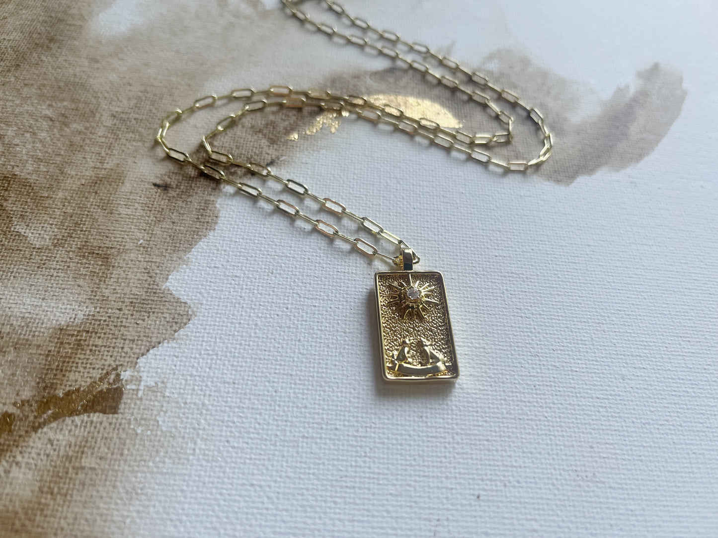 Tarot Card Charm Necklace