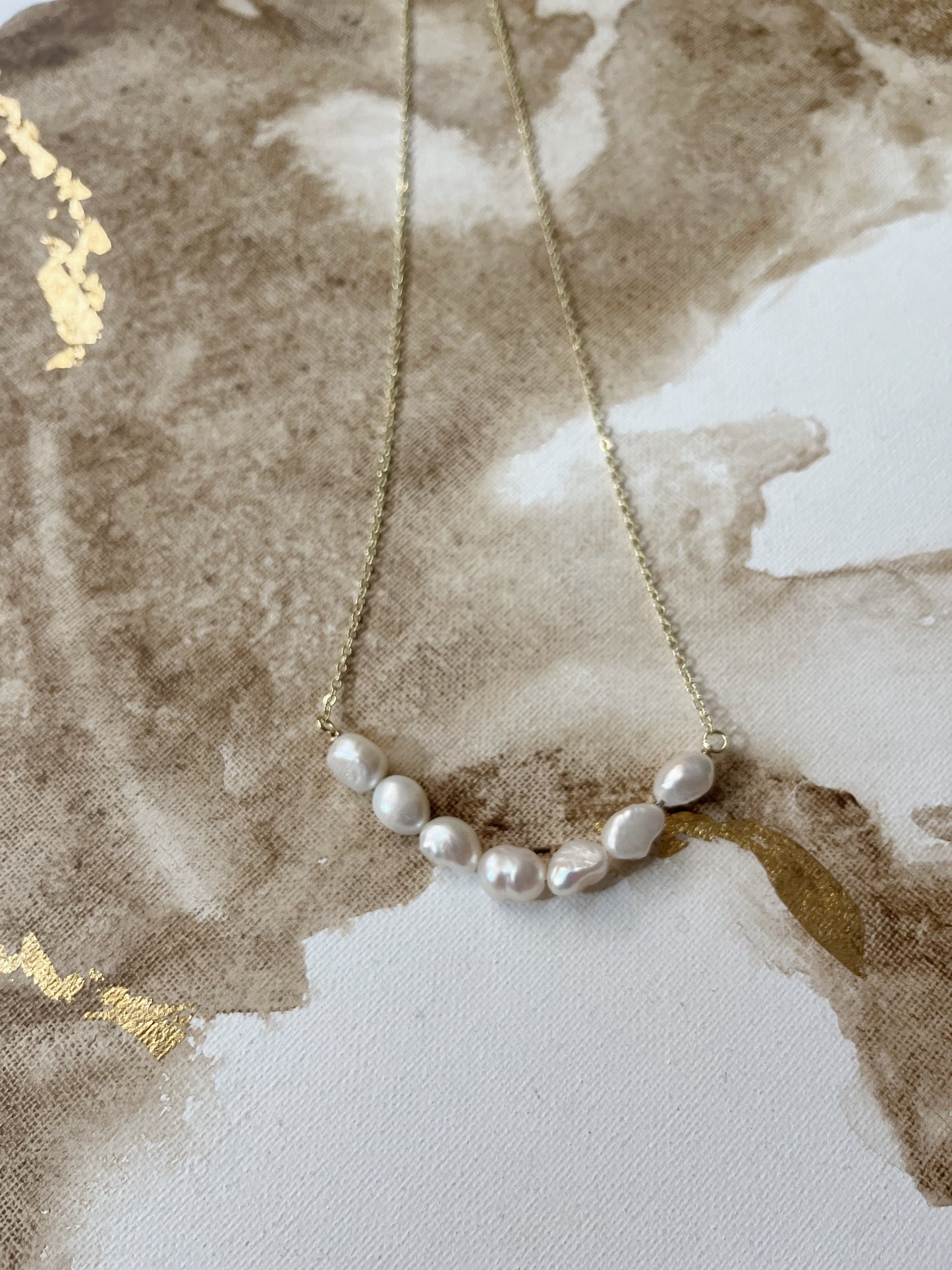 Ellie Freshwater Pearl Necklace