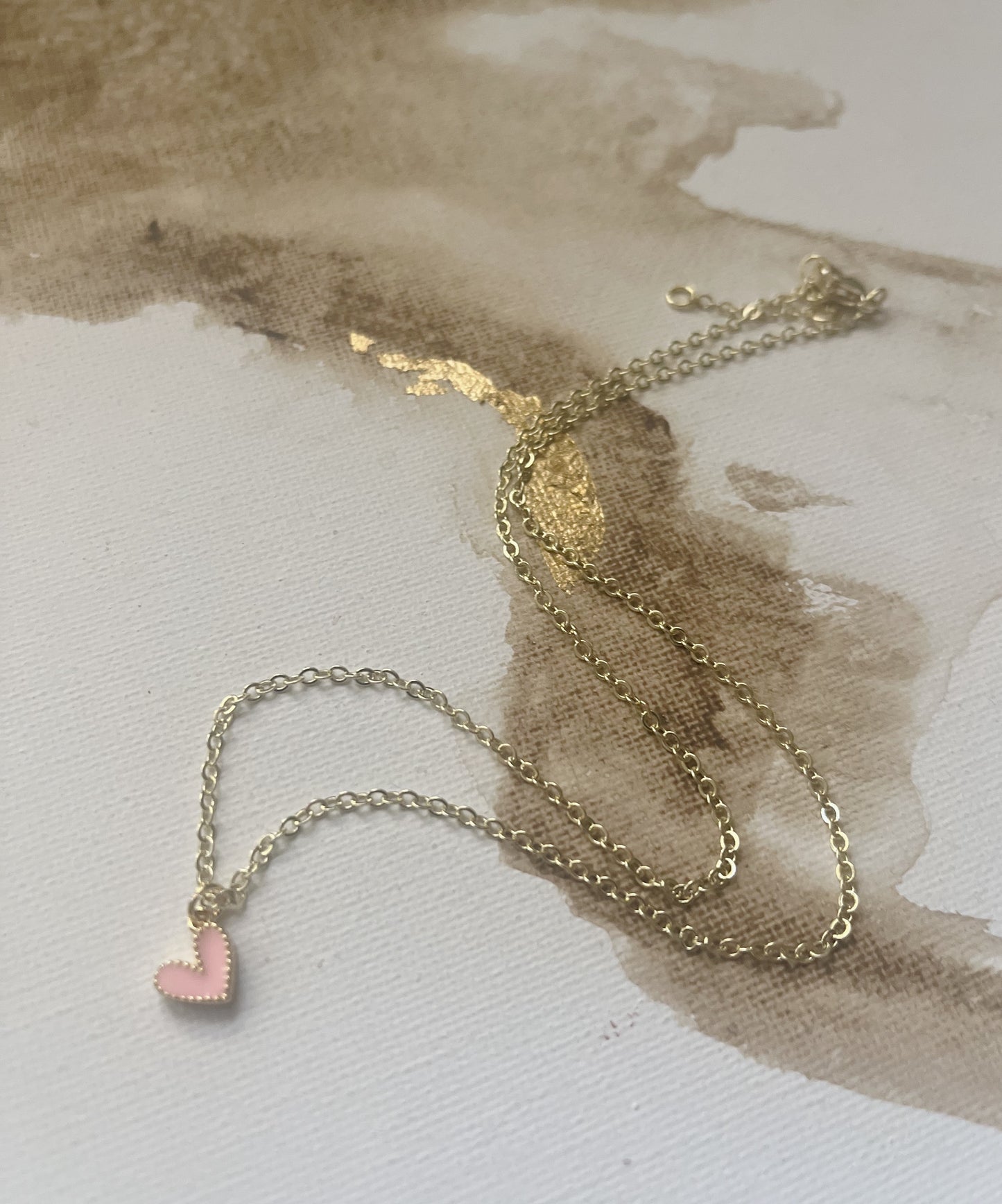 Teensy Heart Charm Necklace